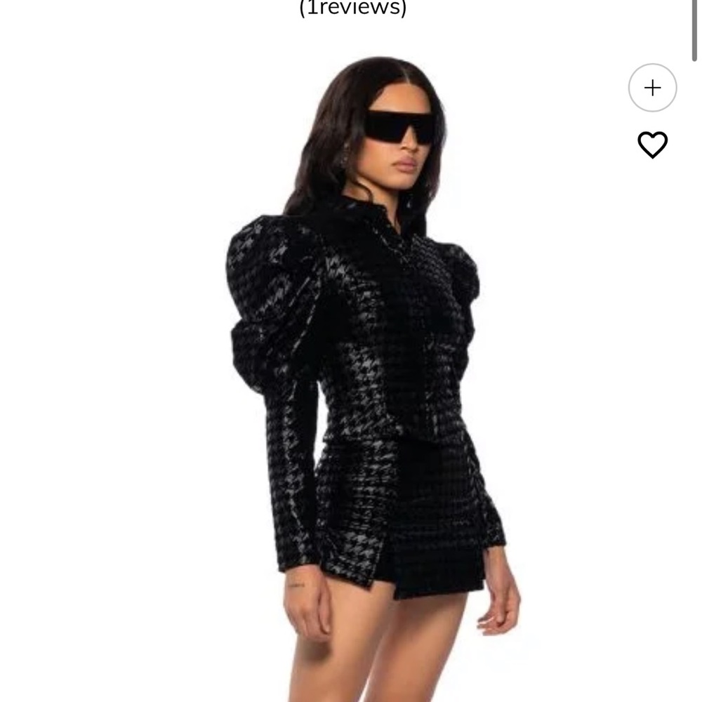 Akira better off alone houndstooth skort set